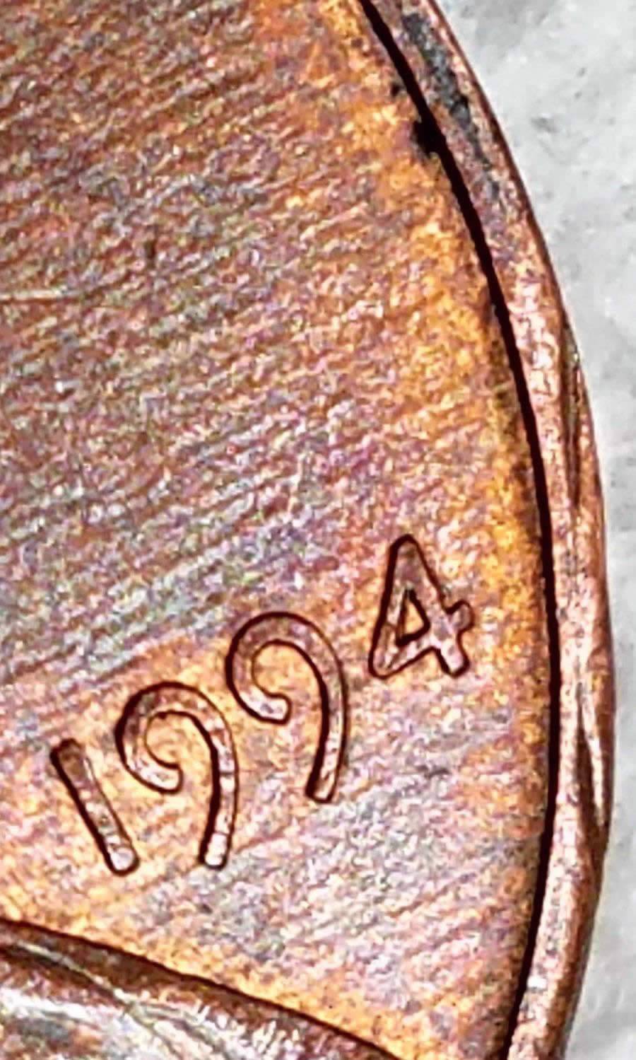 1994-P-Lincoln-Indentations-Prior-To-A-Clipped-Planchet?
